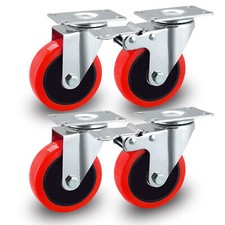 4x Castor Wheels Large 100mm