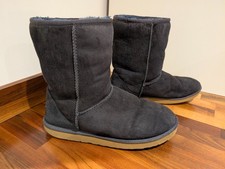 Ugg classic short navy blue sheepskin winter boots size uk 8.5 eu 41