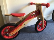 wooden balance bike