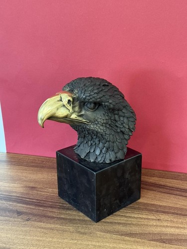 Bronze eagle head bust beak - bronze,