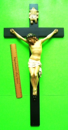 Huge antique crucifix - huge,