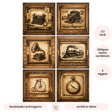Vintage steampunk card - vintage,