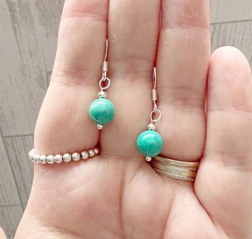 Silver crystal drop - drop, earrings