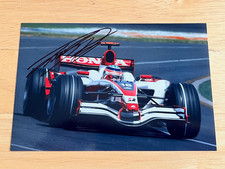 Takuma Sato hand signed F1 photo - 2008 Super Aguri SA08 15x10cm