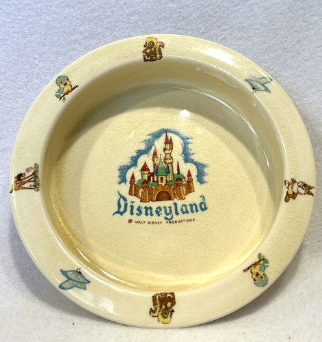 Vintage disneyland baby - baby, plate