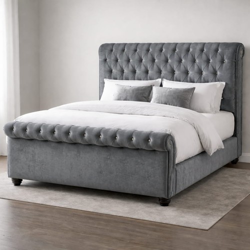 Chesterfield sleigh bed - chesterfield,