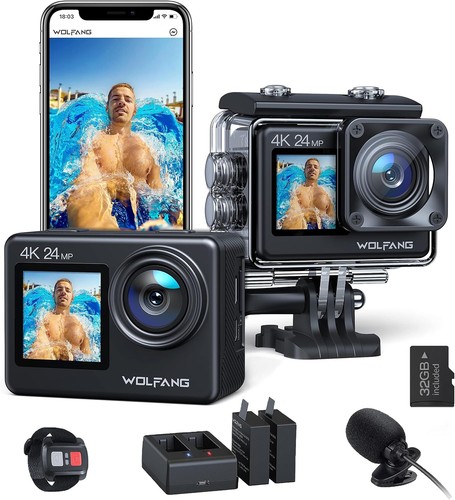Wolfang action camera 24mp - action,
