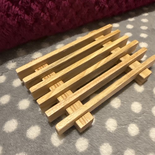 Bamboo wooden soap dish - wooden,