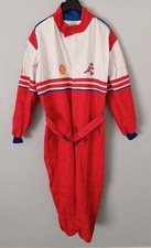 RRS PRODUCTS RACEWEAR SIZE 38 SHELL RED WHITE BLUE MEDIUM OVERALLS MARKED ZIP