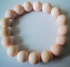 LOVELY NATURAL OCEAN SPONGE CORAL STRETCHY BRACELET,   6 1/2"-6 3/4"