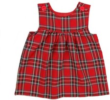 Tartan Dress with Button