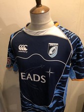 CANTERBURY CARDIFF BLUES RUGBY UNION SHIRT SIZE LARGE