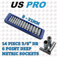 US PRO 14 Piece 3/8" Dr 6