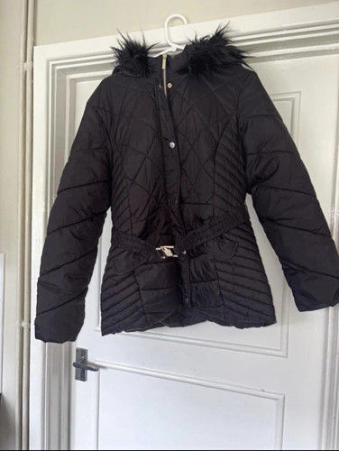 Lipsy black belted - black, hooded