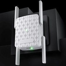 WiFi Extender Signal Booster for Home: Internet Repeater Dual-Band 2.4GHz & 5GHz
