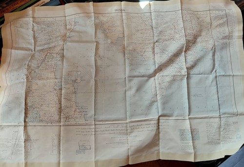 Vintage 1957 fabric escape map - vintage,