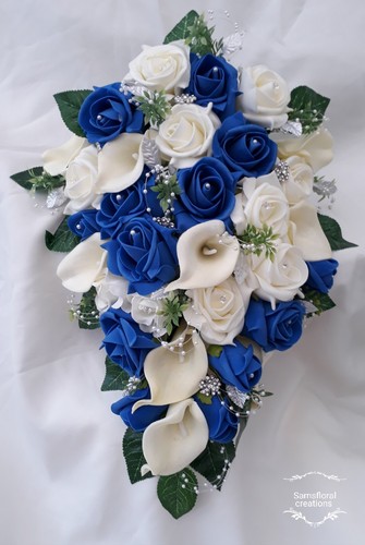 Blue ivory white - ,