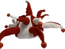 Light Up Jester Hat Football  Red & White  England Liverpool Arsenal Sunderland