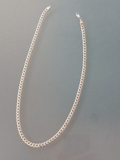 925 Hallmarked Sterling Silver 18" Curb Chain Necklace 10.42 grams