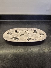 METRO SHAPED SANDWICH PLATTER HOMEMAKER BY RIDGEWAY POTTERIES MINT.  11 Inch