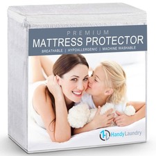Waterproof Mattress Protector – Breathable, Machine-Washable Mattress Cover –...