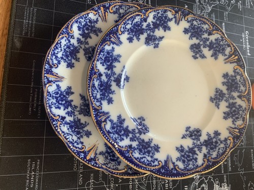 Antique cobalt blue and gold - cobalt,