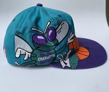 Vintage 1990’s  - Charlotte Hornets Embroidered NBA Snapback Cap - Rare ! VGC