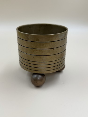 Vintage trench art brass - trench, 3”