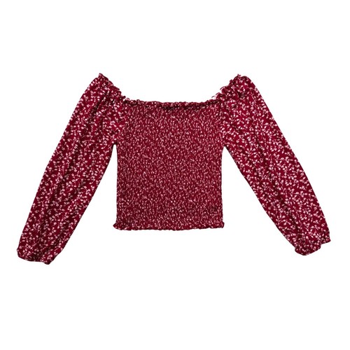 Floral smocked off - smocked,
