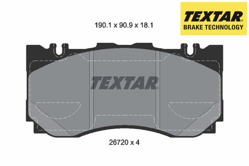 Front brake pad set - brake, disc