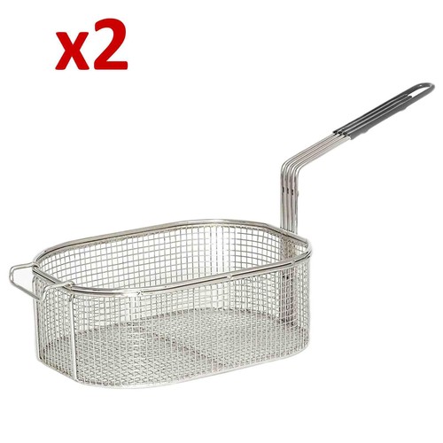 Oval frying basket - 2x,
