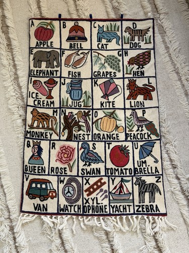 Kashmiri wool abc - abc, alphabet