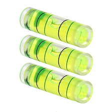 Cylindrical Spirit Level Bubble Vial 3 Pack - Various Sizes