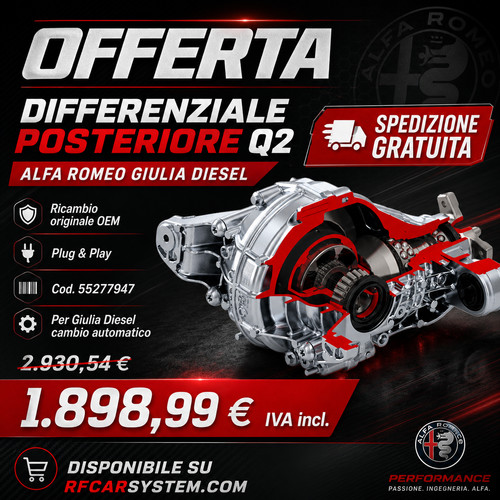 Rear differential for alfa - rear,