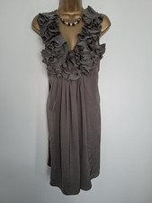 Sarah Pacini Grey Floral Long Top dress One Size 8 10 12 14