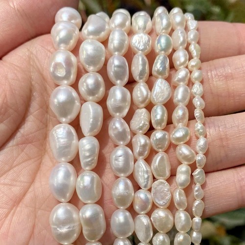 Natural white freshwater - natural, 8-9mm