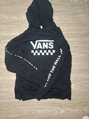 Vans black pullover hoodie - vans,