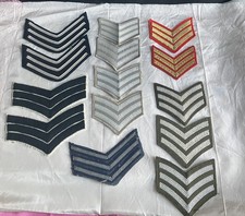 Military Chevron Gold AND Red Mess Dress Chevrons and others job lot 4-6”
