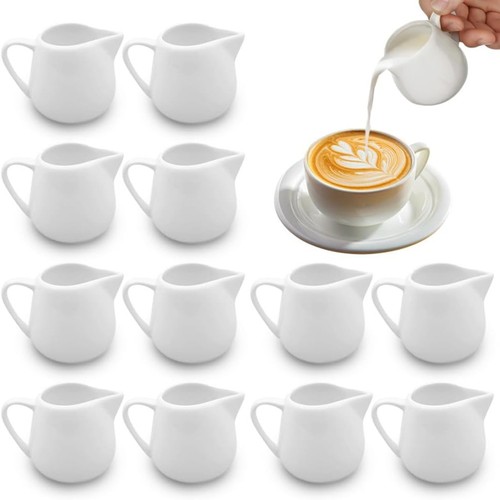 76oz white ceramic mini milk - 1.76oz,