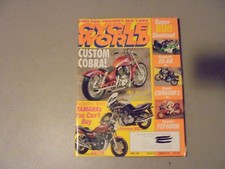 APRIL 1995 CYCLE WORLD MAGAZINE600 SHOOTOUT,YAMAHA XJR1200,CUSTOM COBRA,TRIUMPH