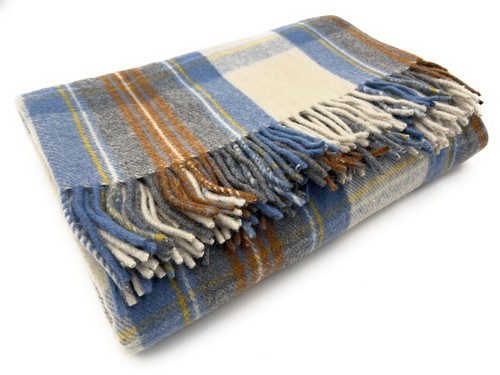 Large 100 new wool - new, tartan