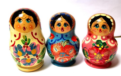 Vintage russian wooden - russian,