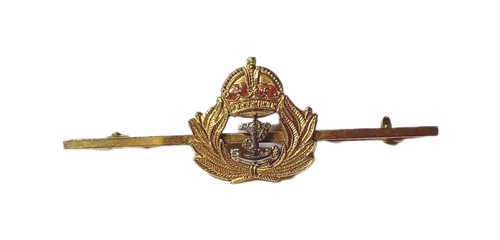 Militaria 9ct gold - gold, royal