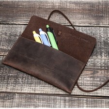 Vintage Leather Pencil Case