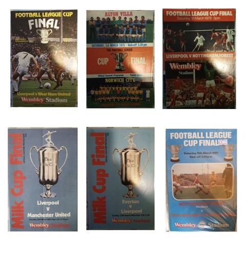 League cup final - cup, programme