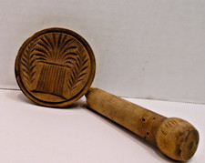 Antique Wooden Butter Press