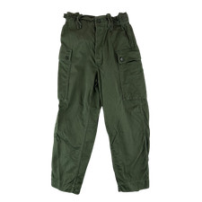 Dutch Army Trousers Green Combat Vintage 70s Cotton Durable W29 L27