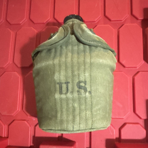Military canteen w cover - military, w/