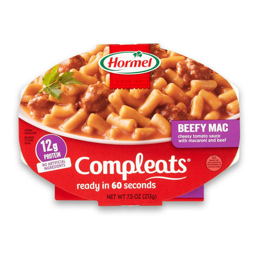 Beefy mac cheese - mac, microwave