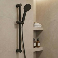 Matt Black Shower Set Riser